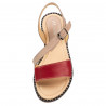 sandale dama 5070 rosu+pudra