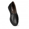 Women loafers, moccasins 6023 black