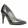 Women stylish, elegant shoes 1246 silver pearl