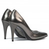 Women stylish, elegant shoes 1246 silver pearl
