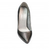 Women stylish, elegant shoes 1246 gray pearl