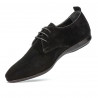Men casual shoes 816 black velour