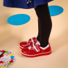 Pantofi copii mici 64c rosu+alb lifestyle