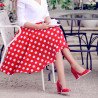 Women stylish, elegant, casual shoes 1254 patent red