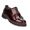 Women casual shoes 6025 patent bordo
