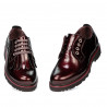 Women casual shoes 6025 patent bordo