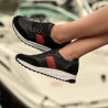 Pantofi sport dama 6030 negru+rosu lifestyle