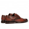 Men stylish, elegant shoes 880 a cognac combined