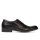 Men stylish, elegant shoes 765 black