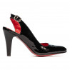 Women sandals 1236 patent black