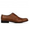 Men stylish, elegant shoes 762 brown 