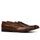 Men stylish, elegant shoes 815 brown