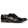 Pantofi eleganti barbati 763 lac negru combinat