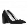 Pantofi eleganti dama 1278 negru antilopa