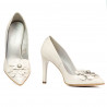 Pantofi eleganti dama 1282 alb fildes