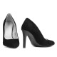Pantofi eleganti dama 1276 negru antilopa