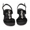 Women sandals 5073 black velour