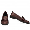 Pantofi casual/eleganti dama 6037 bordo sidef combinat