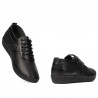 Women loafers, moccasins 6034 black