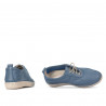 Women loafers, moccasins 688 bleu