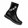 Small children knee boots 107c black combined