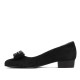 Pantofi eleganti/casual dama 1290 negru antilopa
