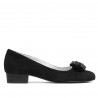 Pantofi eleganti/casual dama 1290 negru antilopa