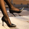Women stylish, elegant shoes 1288 black lifestyle