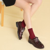 Women casual shoes 6025 patent bordo lifestyle