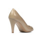 Women stylish, elegant shoes 1234 patent beige