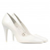 Pantofi eleganti dama 1246 lac alb