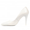 Pantofi eleganti dama 1246 lac alb