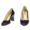 Women stylish, elegant shoes 1209 patent indigo
