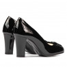 Women stylish, elegant shoes 1245 patent black