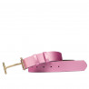 Women belt 33m pink pearl