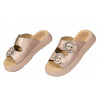 Women sandals 5084 pudra pearl
