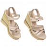Women sandals 5086 beige pearl combined
