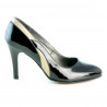 Pantofi eleganti dama 1218 lac negru+bej
