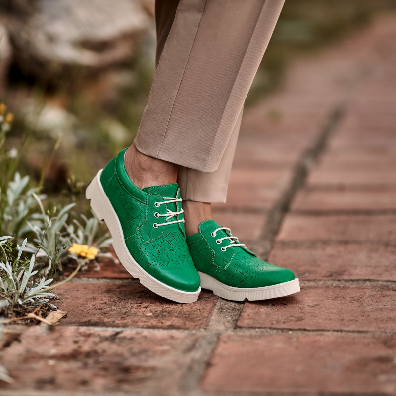 Pantofi casual dama 6051 verde lifestyle