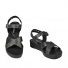 Sandale dama 5049-1 negru metalizat