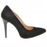 Pantofi eleganti dama 1241 negru antilopa