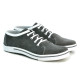 Men casual, sport shoes 722 gray velour 