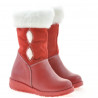 Small children knee boots 24c red combined