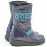 Small children knee boots 23c patent indigo+bleu