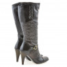 Women knee boots 1109 crep patent cafe 