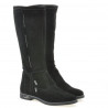 Women knee boots 3276 black velour