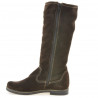 Women knee boots 3243 cafe velour