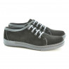 Men casual, sport shoes 722 black velour+gray
