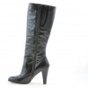 Women knee boots 1119 patent black