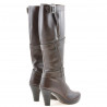 Women knee boots 229 chocolate